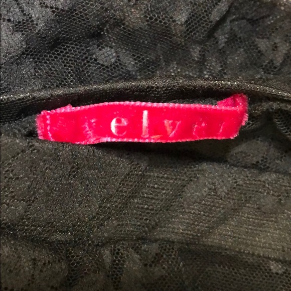 Velvet Floral Lace Leggings - Picture 9 of 10